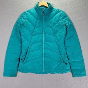 Spyder Syrround Down‎ Jacket Womens Small Blue Goose Puffer Mock Neck Outdoor